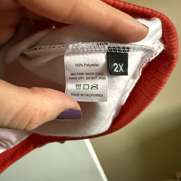 Ugly Christmas Sweater Yellow Snow Merry Christmas Holiday Red Mens Large NEW - Picture 12 of 12